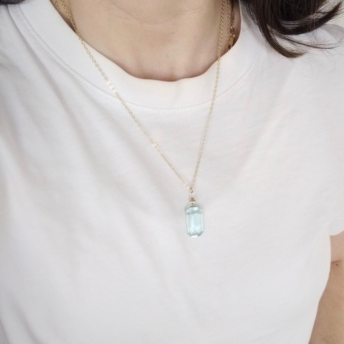 Aquamarine necklace