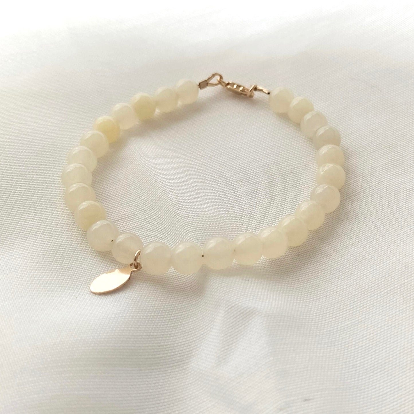 Lemonade yellow jade bracelet