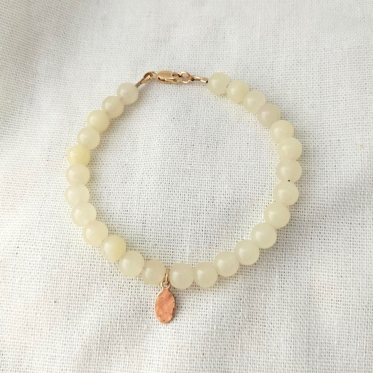 light yellow jade bracelet