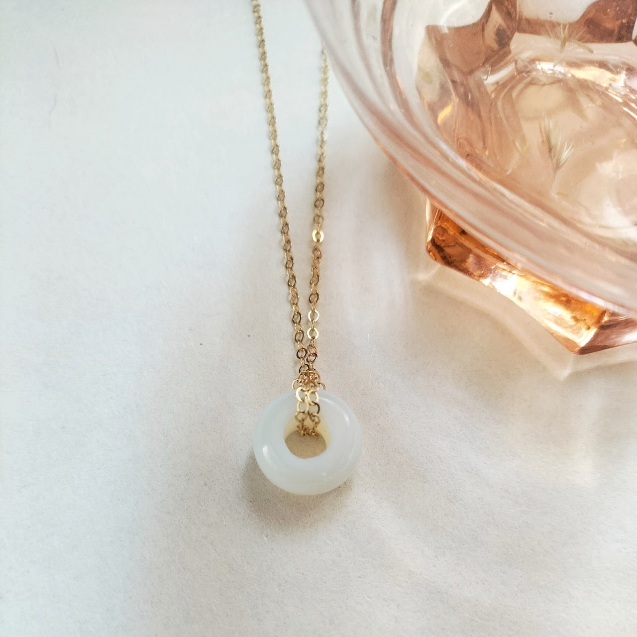 Donut Gemstone necklace