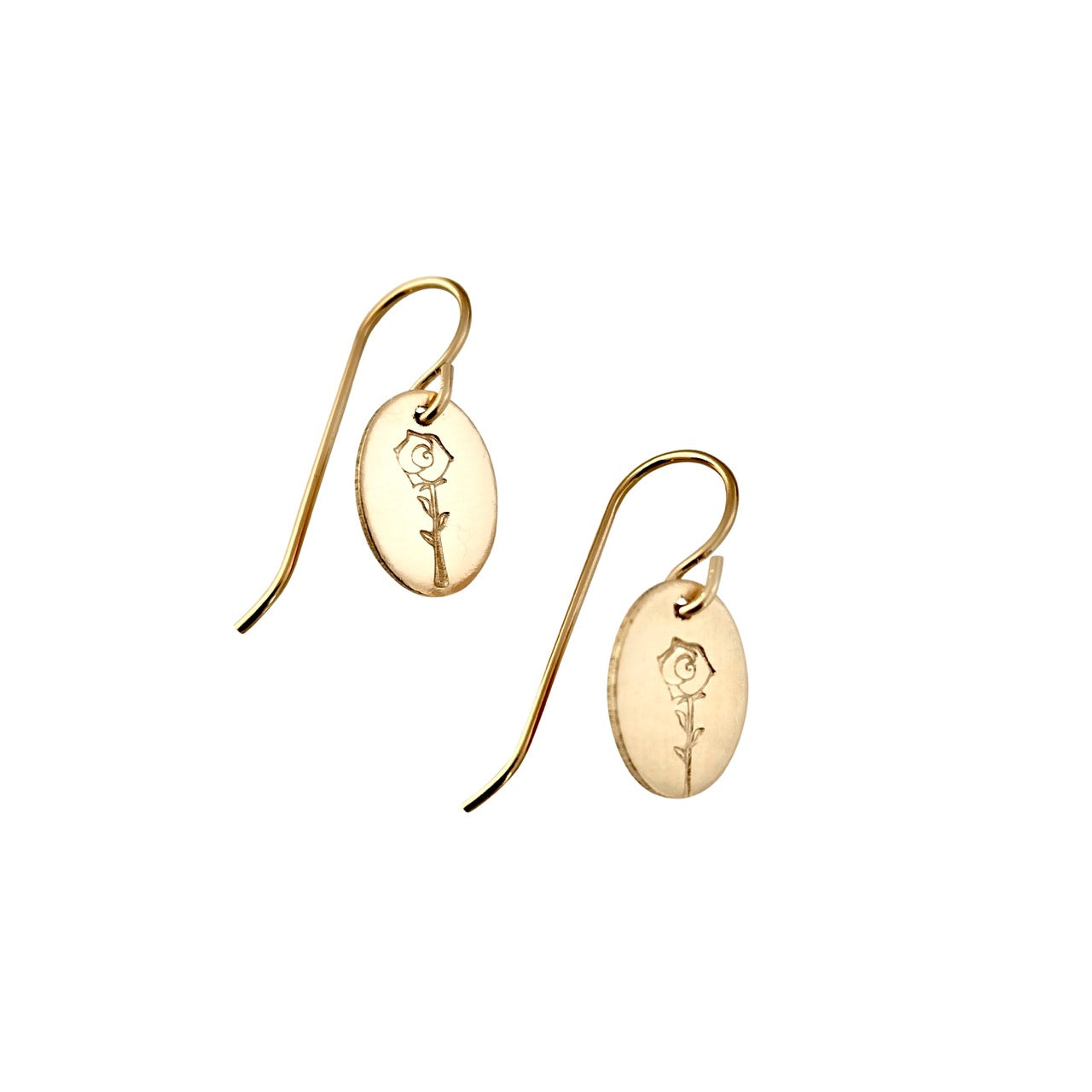 Gold Rose earrings