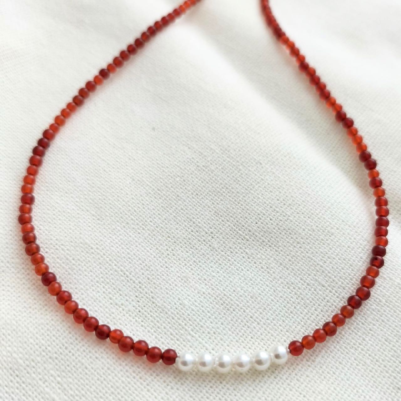 Carnelian Beaded necklace