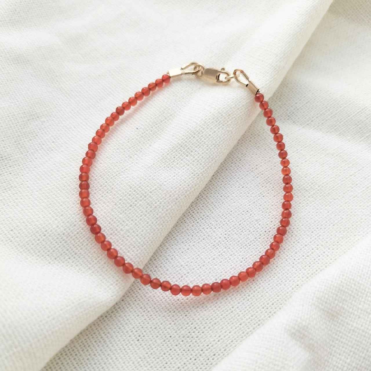 Red beaded bracelet