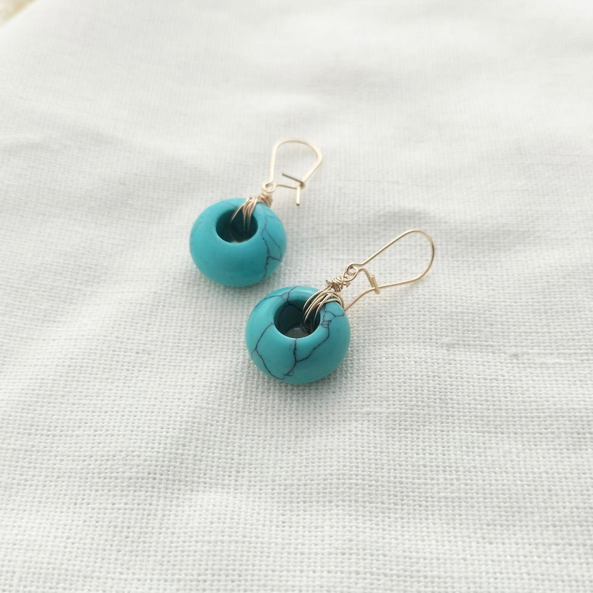 Turquoise dangly earrings