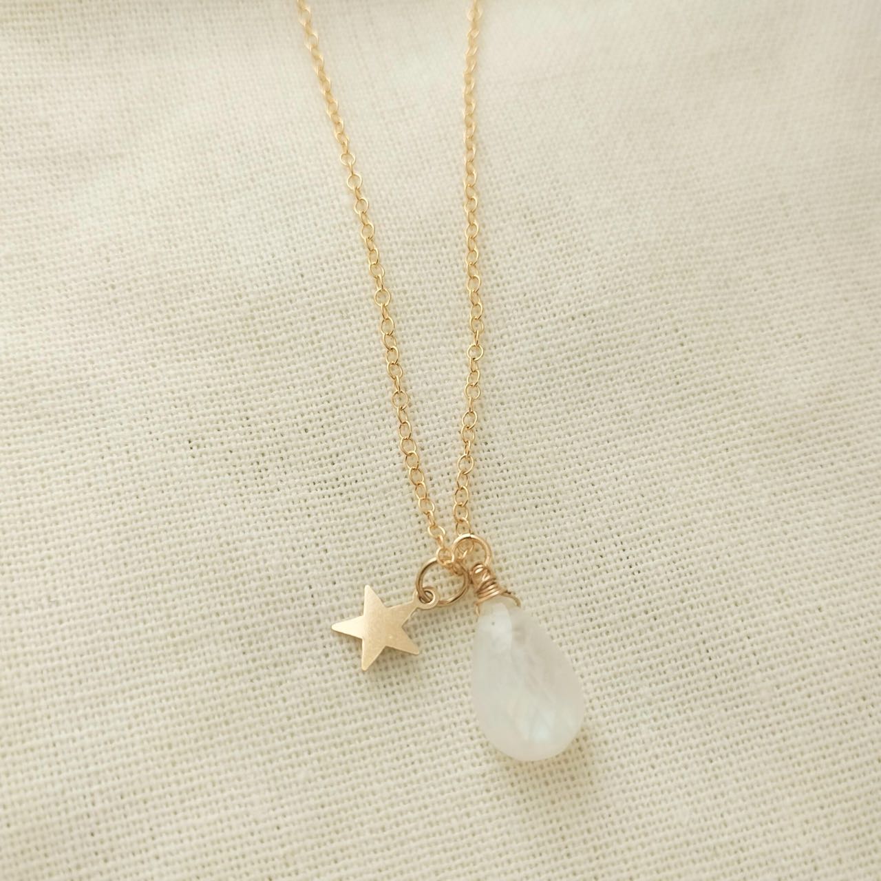 Moon and Star necklace