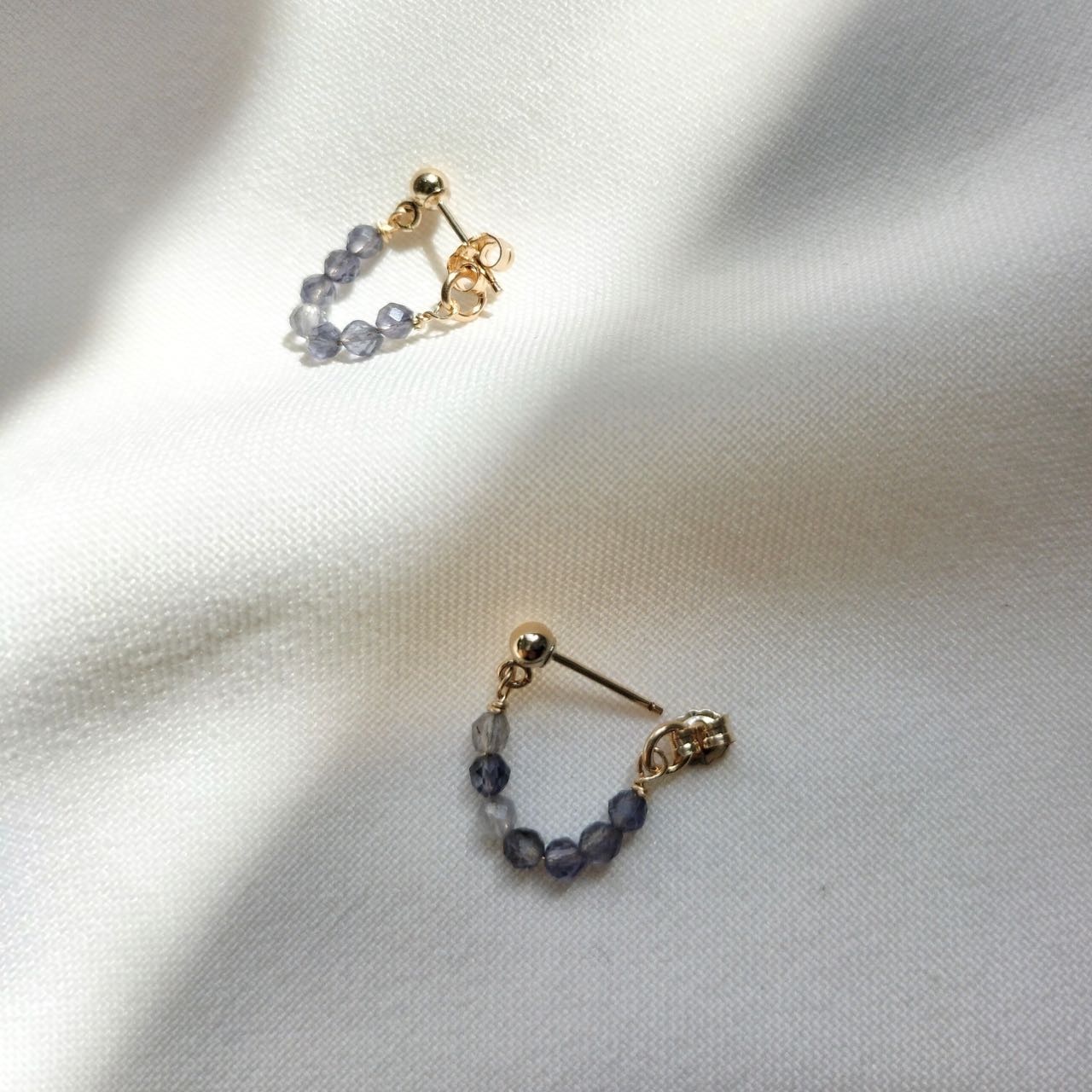 December birthstone earrings - tanzanite