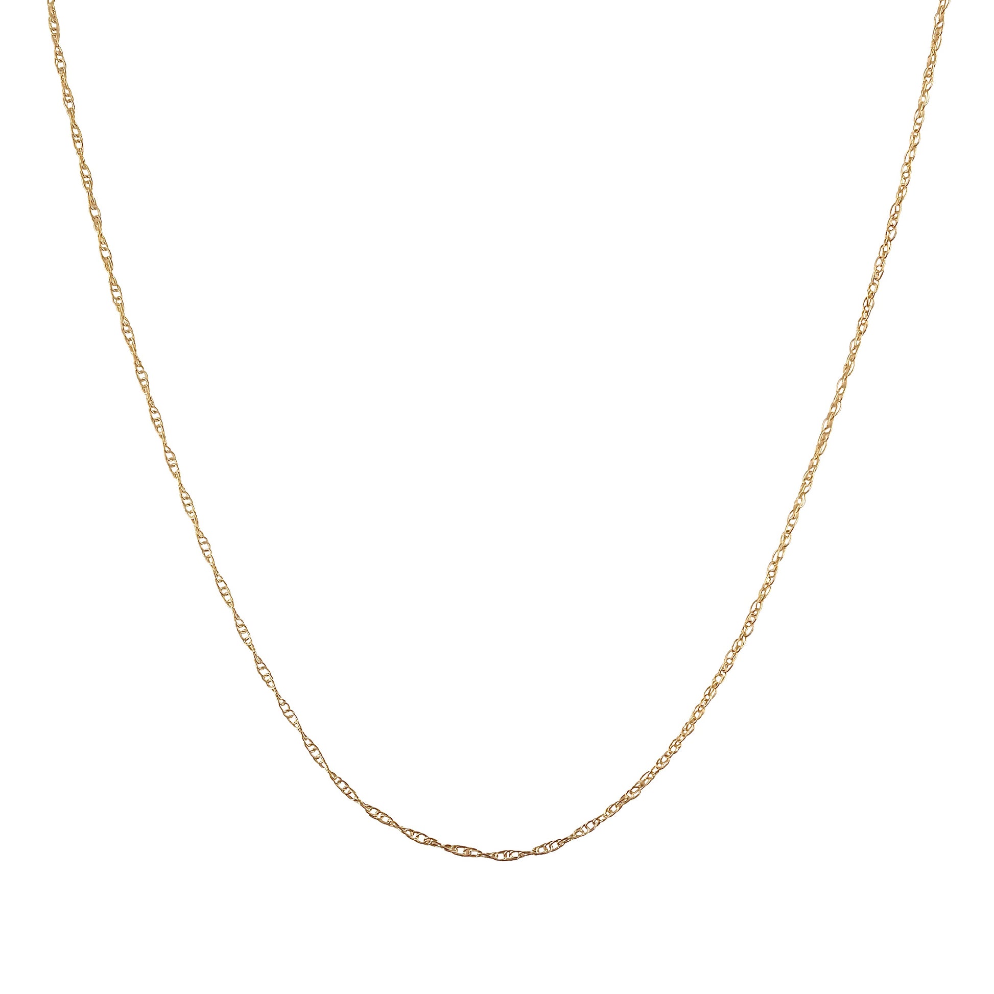 Fine gold filled rope chain