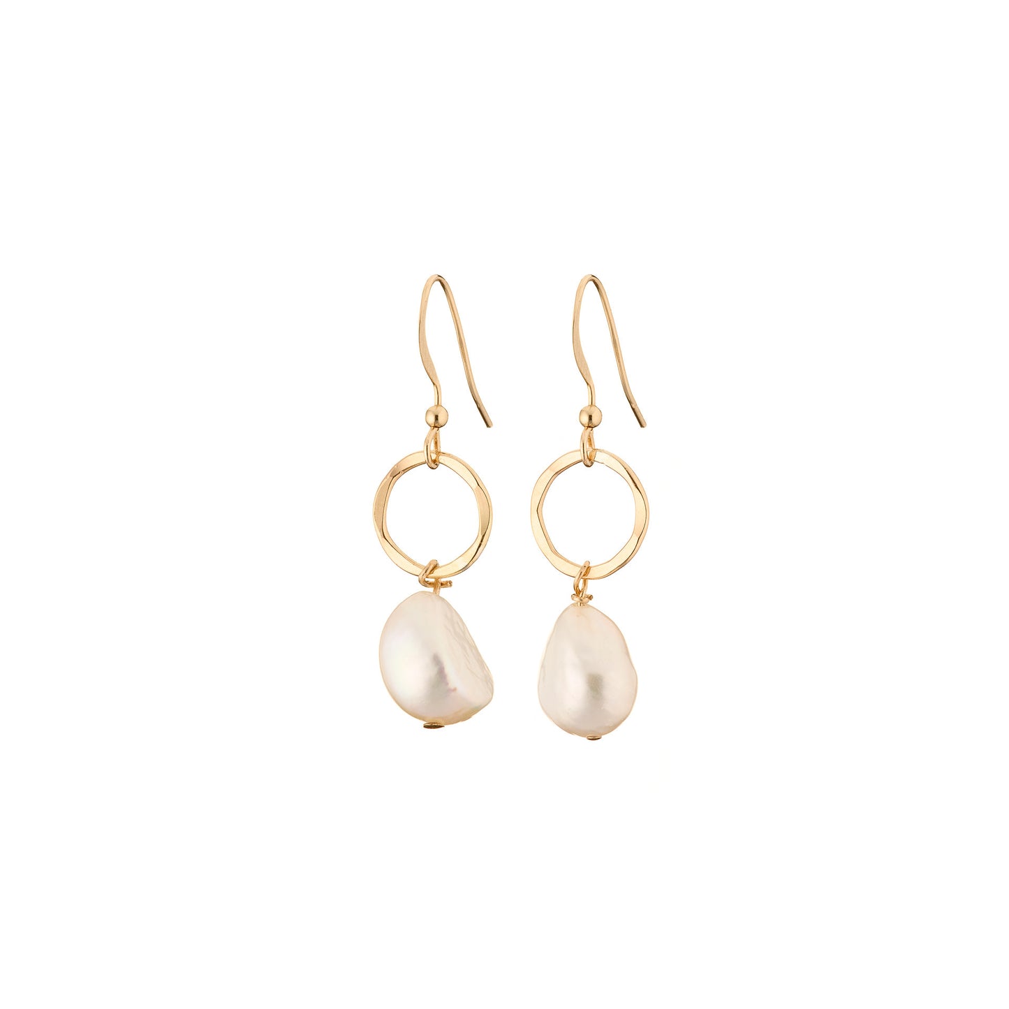 Gold Pearl Drop earrings