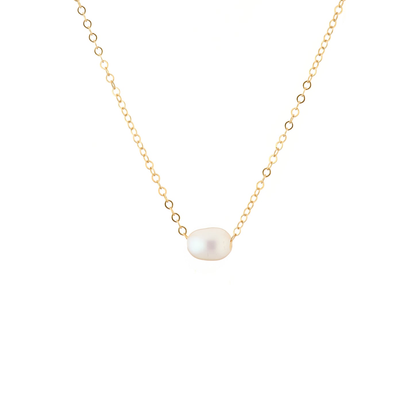 Gold Filled Floating Pearl necklace