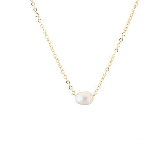 Gold Filled Floating Pearl necklace