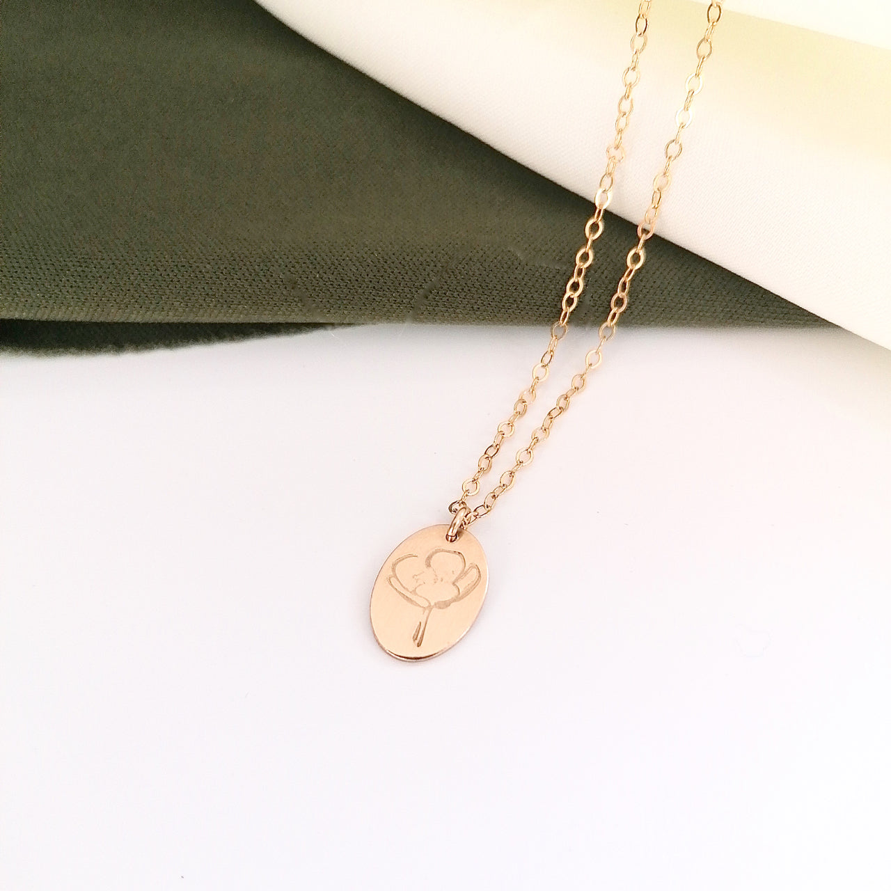 Gold Buttercup necklace