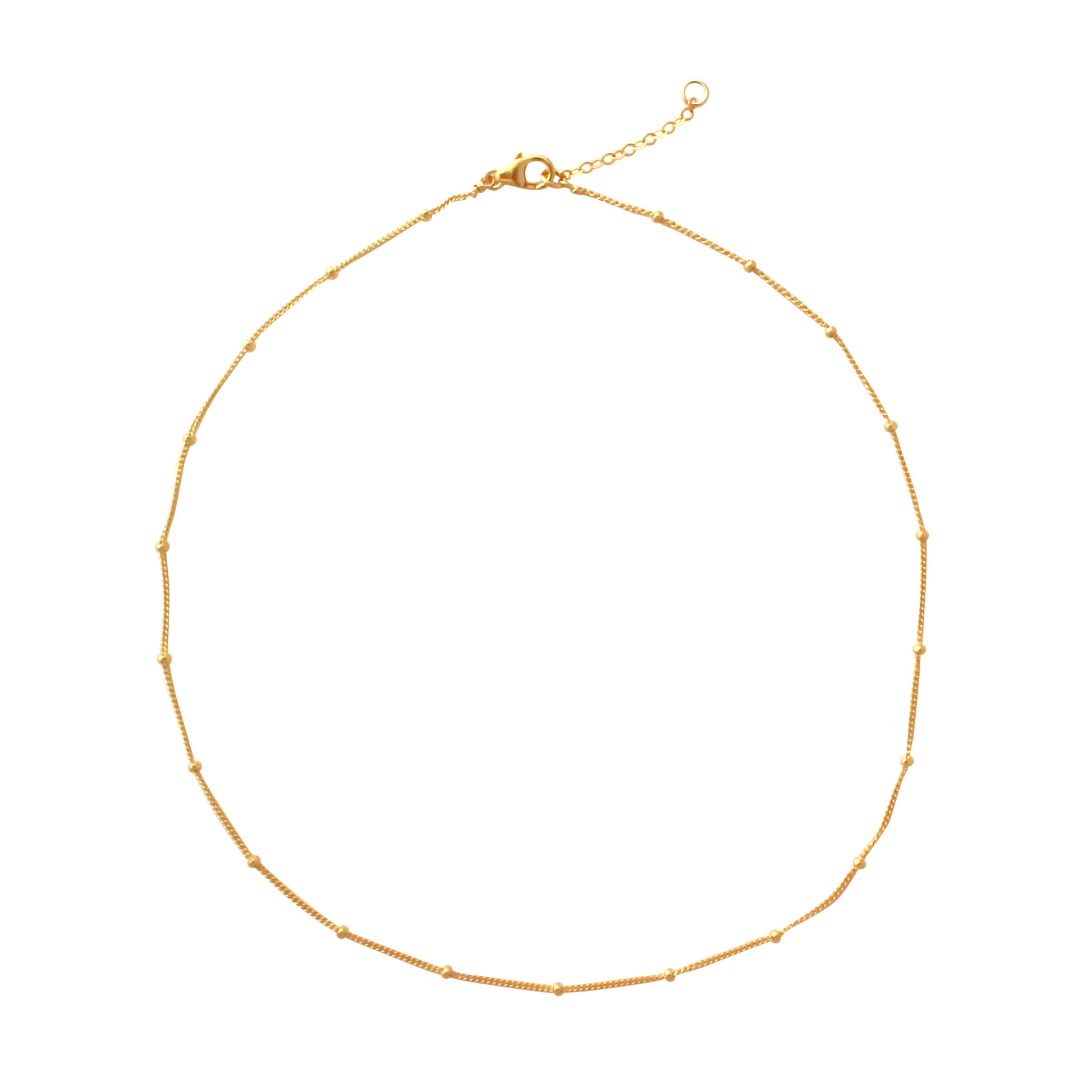 Gold Satellite chain choker necklace