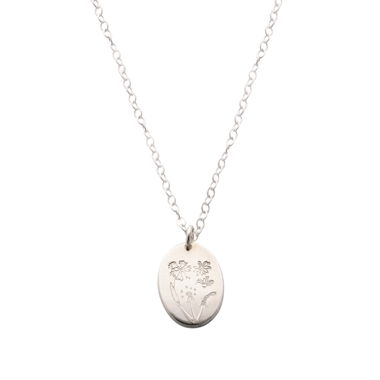 Silver Wildflower necklace – A Box For My Treasure