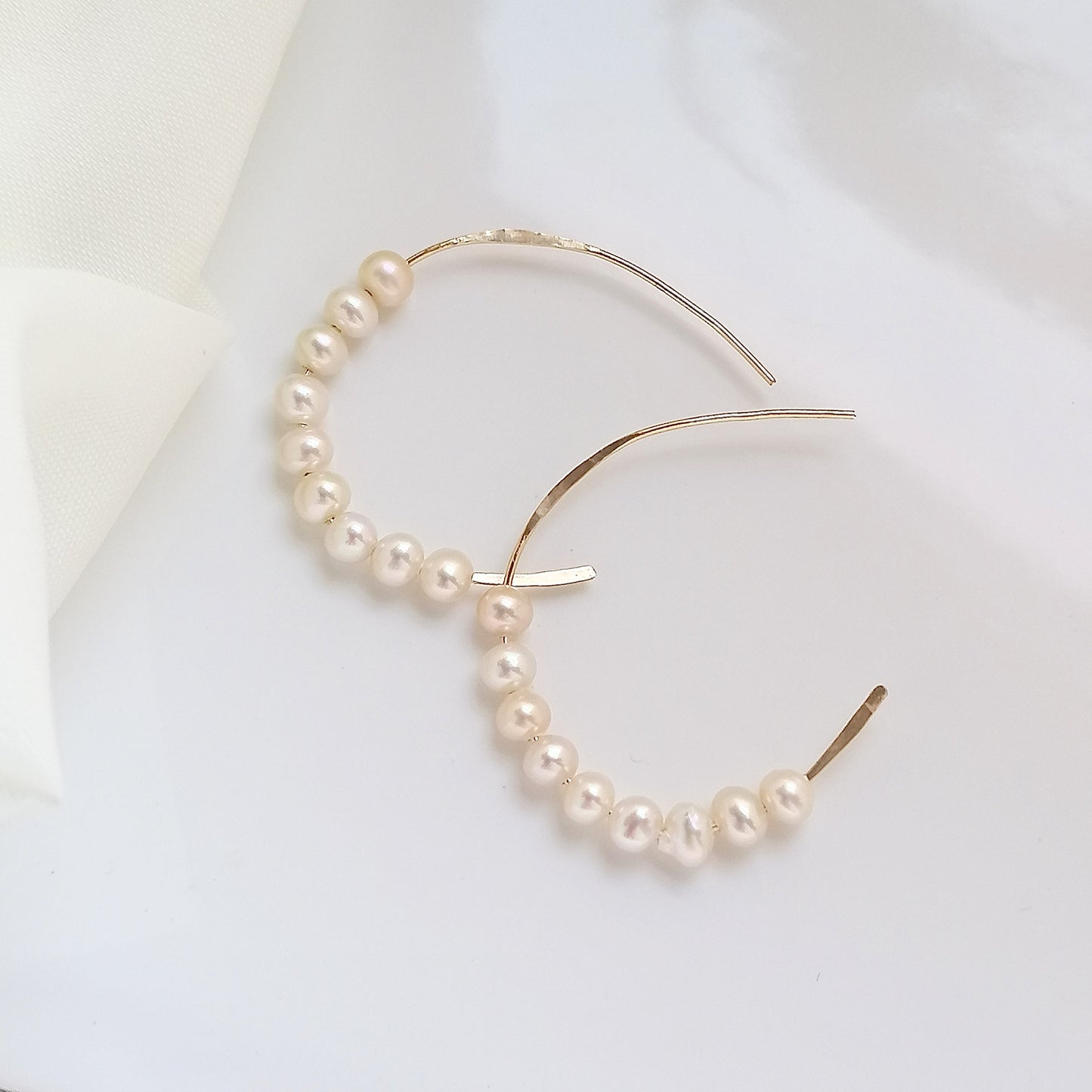 Pearl Hoop earrings