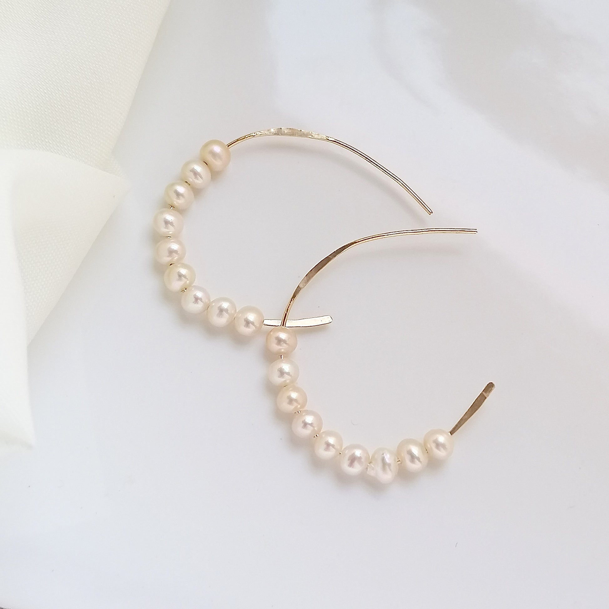 Pearl Hoop earrings