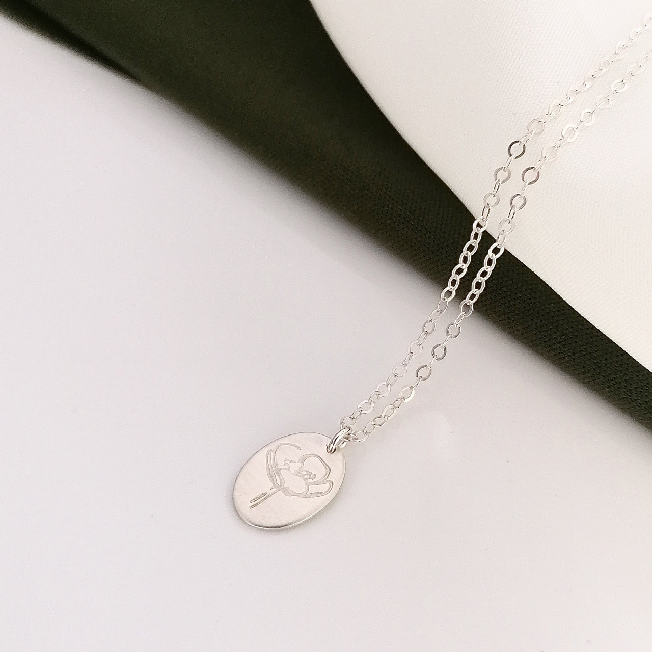 Silver Buttercup necklace